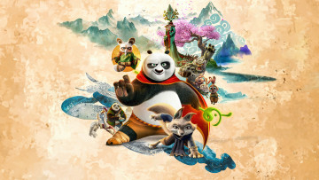 обоя мультфильмы, kung fu panda 4, kung, fu, panda, 4