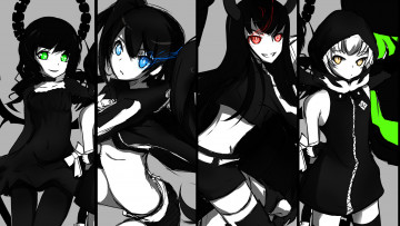 Картинка аниме black+rock+shooter девушки арт black rock shooter