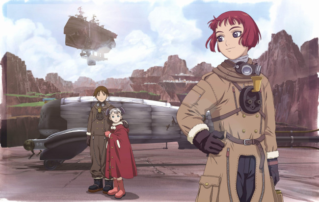 Обои картинки фото аниме, last exile, изгнанник, девушка