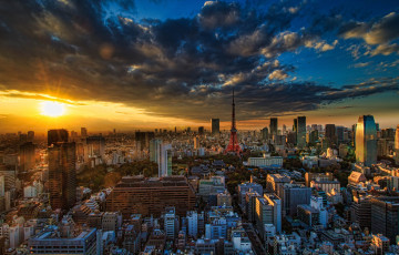 Картинка tokyo города токио+ Япония рассвет