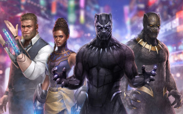 Картинка black+panther+marvel+future+fight+artwork рисованное кино artwork fight future marvel black panther