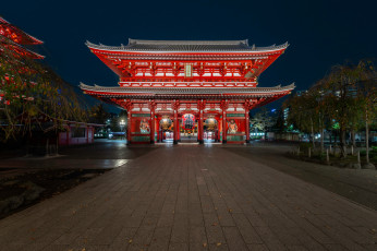 Картинка tokyo +japan +asakusa+kannon+temple города токио+ япония храм