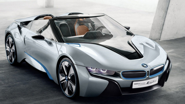 Обои картинки фото bmw i8, автомобили, bmw, белый, кабриолет