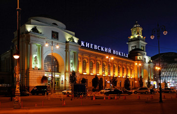 Картинка киевский вокзал города москва россия