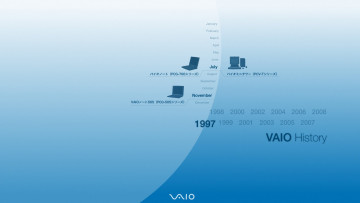 обоя компьютеры, vaio, логотип, ноутбук, фон