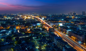 Картинка города бангкок таиланд вид сверху панорама