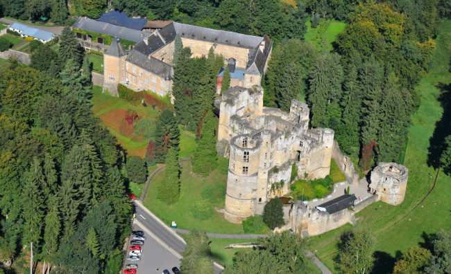 Обои картинки фото beaufort, castle, ruin, luxembourg, города, дворцы, замки, крепости, замок, руины, панорама