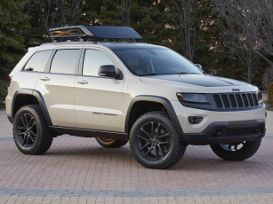 обоя автомобили, jeep, concept, warrior, серый, grand, cherokee, trail, 2014, wk2