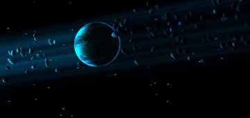 Картинка космос арт sci fi planet blue