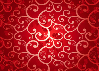обоя векторная графика, сердечки , hearts, красный, сердца, романтический, фон, сердечки