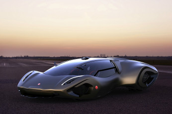 обоя bizzarrini veleno concept 2030, автомобили, 3д, supercar, 2030, concept, veleno, bizzarrini, futuristic