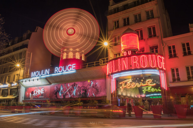 Обои картинки фото moulin rouge, города, париж , франция, кабаре
