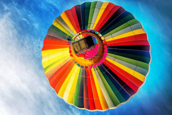Картинка авиация воздушные+шары полет шар разноцветный