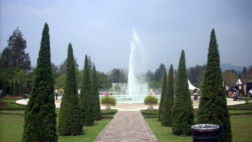 Картинка природа парк фонтан аллея