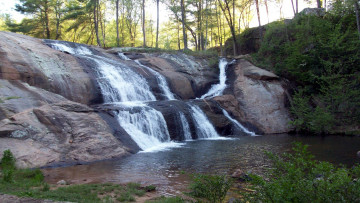 Картинка природа водопады водопад пруд вода поток