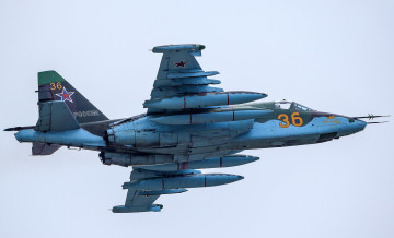 обоя su-25sm, авиация, 3д, рисованые, v-graphic, штурмовик