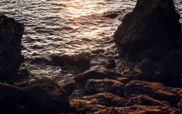 Картинка природа побережье вода камни скалы