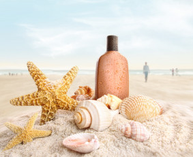 Картинка разное ракушки кораллы декоративные spa камни пляж песок морские звёзды
