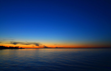 Картинка природа восходы закаты берег море закат облака небо