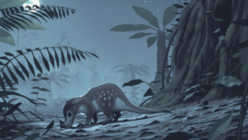 Картинка рисованное животные +доисторические зверек