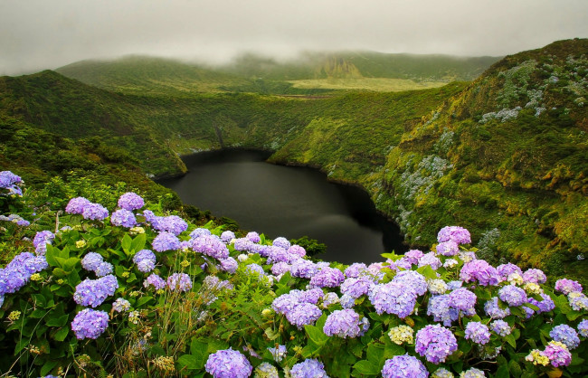 Обои картинки фото природа, горы, calderia, long, lake