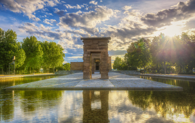 Обои картинки фото templo de debod, города, - буддийские и другие храмы, простор