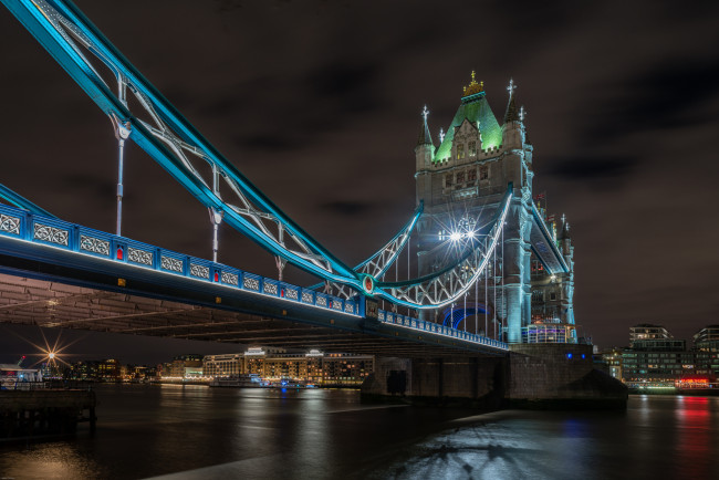 Обои картинки фото tower bridge, города, лондон , великобритания, простор