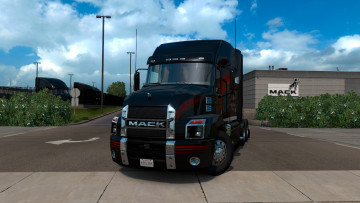 Картинка american+truck+simulator видео+игры american truck simulator грузовик тягач mack anthem buldog легендарный тяжеловоз