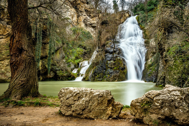 Обои картинки фото природа, водопады, поток, водопад, вода