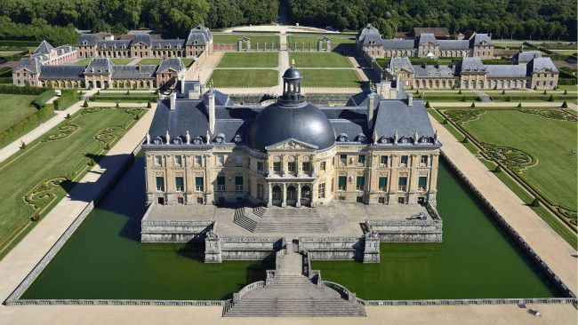 Обои картинки фото chateau de vaux le vicomte, maincy, france, города, замки франции, chateau, de, vaux, le, vicomte