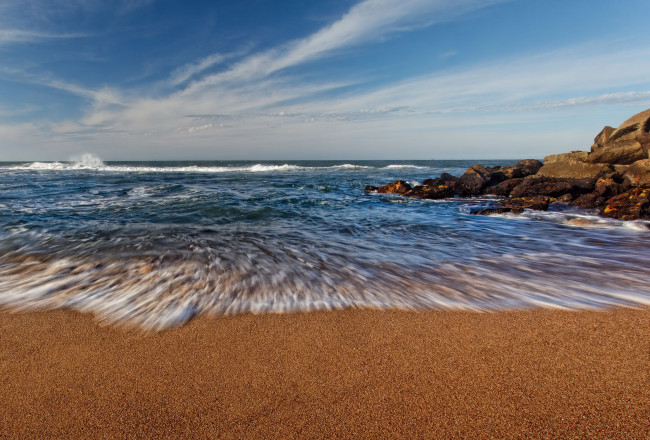 Обои картинки фото природа, побережье, море, берег, песок, камни