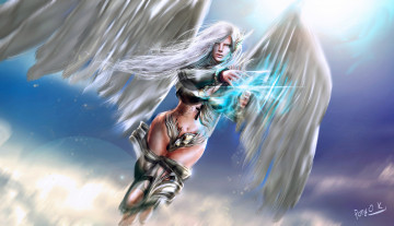 Картинка 3д графика angel ангел крылья