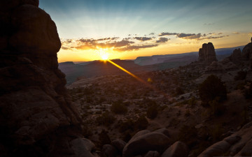 Картинка природа восходы закаты рассвет каньон