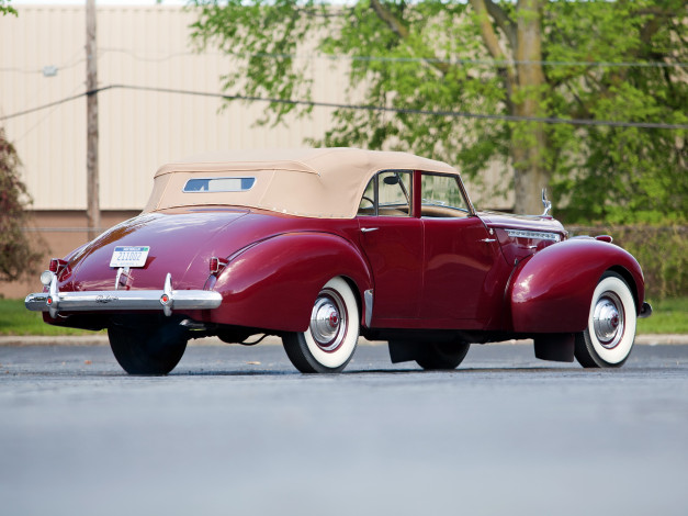 Обои картинки фото автомобили, packard, 180, custom, super, eight, convertible, sedan, darrin, 1807-710, 1940г