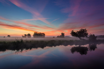 Картинка природа реки озера пейзаж озеро закат