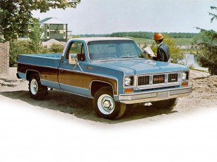 обоя gmc, suburban, pick, up, 1973, автомобили, gm