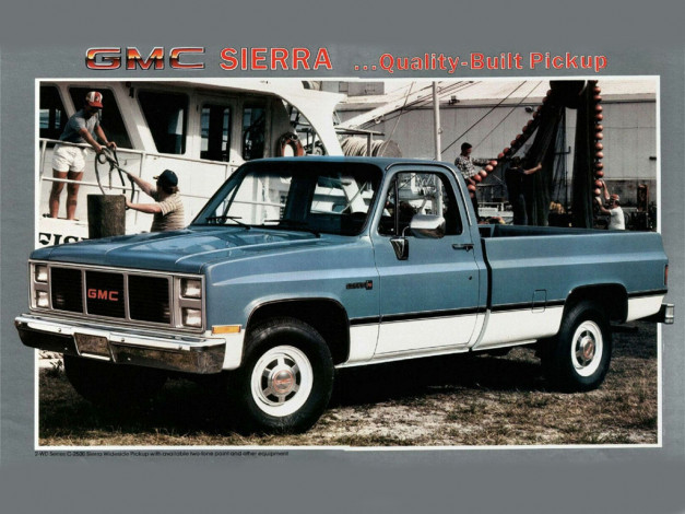 Обои картинки фото 1985, gmc, sierra, автомобили, gm