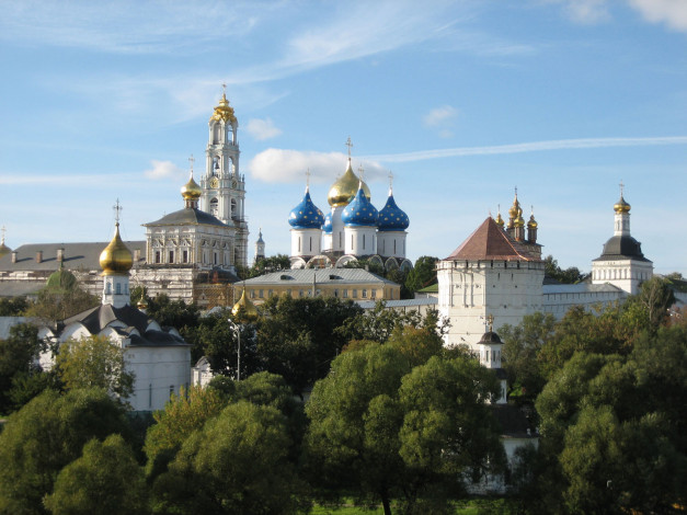 Обои картинки фото города, православные, церкви, монастыри, троице сергиева лавра, мужской монастырь, сергиев посад, московская область