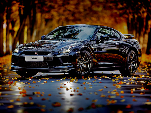 Обои картинки фото black, edition, автомобили, nissan, datsun