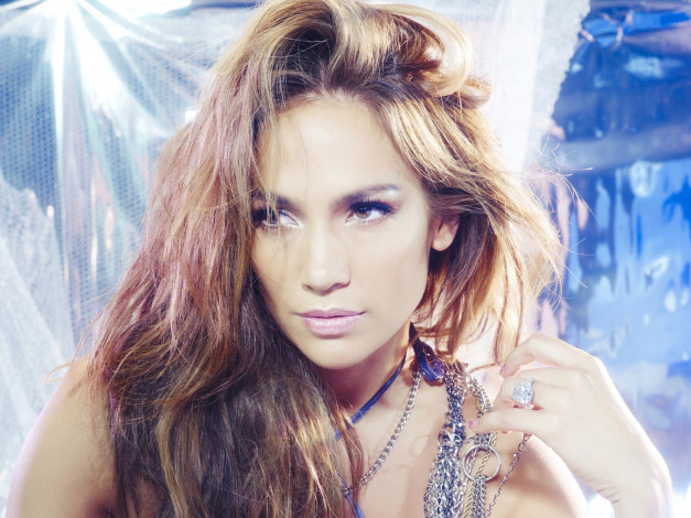 Обои картинки фото Jennifer Lopez, девушки, , , задумчивый, взгляд, украшения