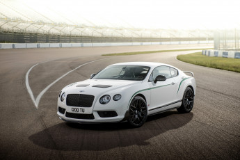 Картинка 2014+bentley+continental+gt3-r автомобили bentley дорога белый continental закат