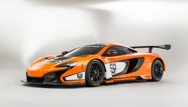 Обои картинки фото 2014 mc laren 650s gt3, автомобили, mclaren, тюнинг, оранжевый, металлик