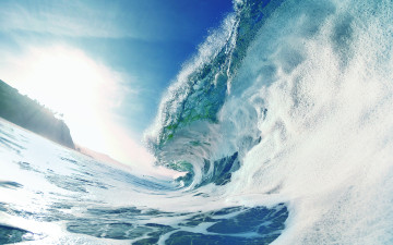 Картинка природа стихия волна море брызги пена