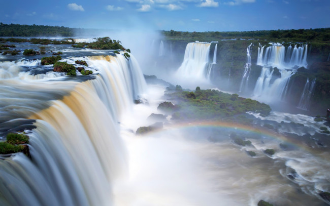 Обои картинки фото природа, водопады, аргентина, водопад, iguazu, falls
