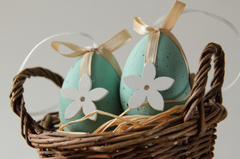 Картинка праздничные пасха корзина праздник декор яйца