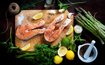 Картинка еда рыба +морепродукты +суши +роллы морепродукт seafoods специи fish зелень spice lemons лимон