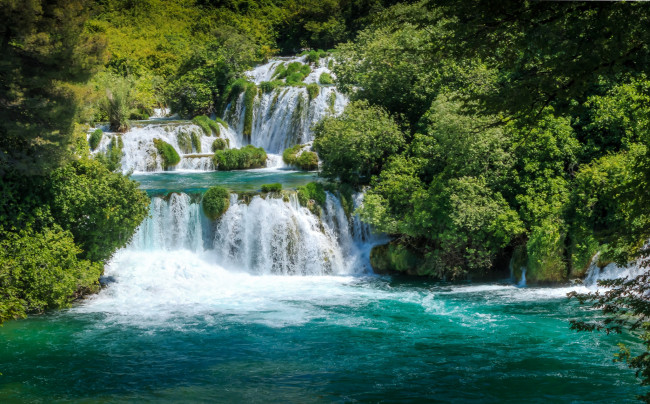 Обои картинки фото природа, водопады, хорватия, вода, водопад