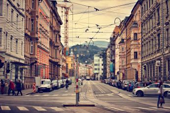 обоя города, - улицы,  площади,  набережные, иннсбрук, австрия, административный, центр, тироль, альпы