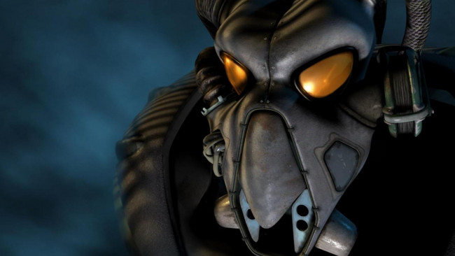 Обои картинки фото видео игры, fallout 2, маска, броня