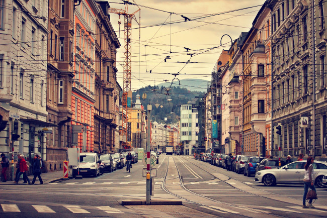 Обои картинки фото города, - улицы,  площади,  набережные, иннсбрук, австрия, административный, центр, тироль, альпы